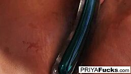 Busty MILF Priya Rai Masturbates Solo!