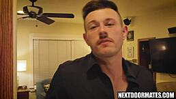 gay couple shares intimate valentines day moments together