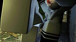 Kyller Sucks Hard in Dark Alley Hentai Action