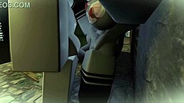 Kyller Sucks Hard in Dark Alley Hentai Action