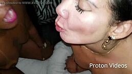 snowball from brazilian actresses bianca naldy to bela india prime and swallowing the jig