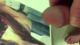 Detailed cum tribute masturbation session for Amberly II.