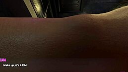 Hot black-haired babe dances before I screw her hard