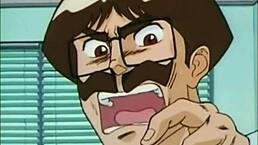 Anime Strapon Threesome with Intense Fucking Action