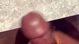 huge cumshot all over my bathroom counter
