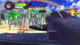 man, endless cumshot with our friend on the beach in oh so hero gay hentai game ep 8!