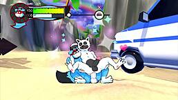 man, endless cumshot with our friend on the beach in oh so hero gay hentai game ep 8!