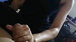 Having sex with my Latina wife at night, homemade interracial fun in the bedroom.