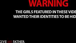 pretty french brunette confesses then gets rough sex