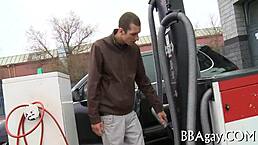 homosexual twink gets fucked hard in gay sex, moaning loudly with big cock in ass!