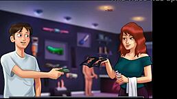 Summertime Saga massage parlor scene turns wild with spanking and cum