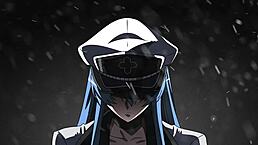 General Esdeath makes you cum twice with foot fetish