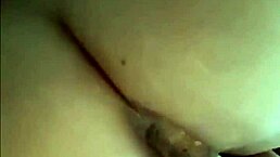 blonde teen uses transparent anal dildo