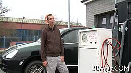 homosexual twink gets fucked hard in gay sex, moaning loudly with big cock in ass!