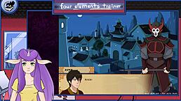 Avatar the last airbender four elements trainer part 23 guard encounter