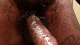 hallelujah johnson jerks his massive dick in close-up solo