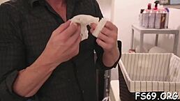 Sweet babe in bedroom sucks and rides monster cock