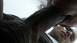 chubby latina gives sloppy blowjob