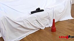 July Sun Feels Intense Pleasure in Gangbang with Four BBCs