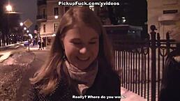 girl gets picked up for outdoor sex in public for 1000 euro. just raw european reality.