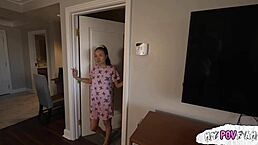 getting comforted by stepdaughter after job loss