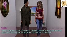 A wife and her mother-in-law play a game together