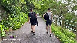 Lucao and Henry engage in hardcore gay bareback sex
