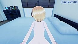 yozora mel and uruha rushia have intense sex in hololive vtuber hentai