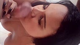 Morena gostosa gives blowjob backstage with matheus castro and pamela santos