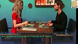 A wife and her mother-in-law play a game together