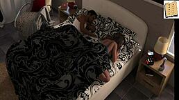 A wife and her mother-in-law play a game together