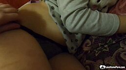 Stepsister Experiences Rough Fucking And Cumshot In Her Bed