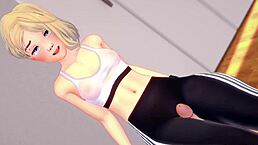 spider gwen sweaty after exercise wants to rest licking a dick adult version