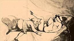 What secrets hide in vintage erotic cartoon sketches from the past?