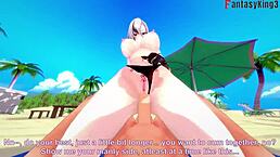 Arlecchino Bikini Beach Sex in Genshin Impact Fantasy?