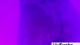 Sexy showering off with the absolutely stunning alix lynx!