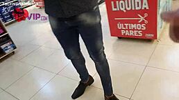 I am Cristina Almeida, flashing my hairy pussy to the salesman in the shoe store.