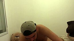Bear fucking his son's friend in homemade gay scene