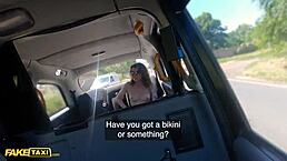 Fake Taxi Canadian Strips on Backseat