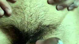 I play with my navel and cum solo