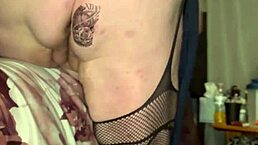 i suck and fuck this brunette milf with natural big tits