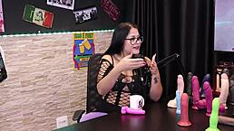 Beautiful Brazilian Teen In See-Through Lingerie With Toys