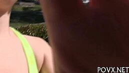 Does Nikki Lavay enjoy rough POV blowjob and fucking?