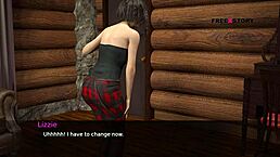 In Dusklight Manor, Jhon Fucks Lizzie's Pussy And Assholes While Lemon Hides Under The Bed.