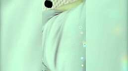 Girl Shows White Big Pussy!