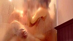 Wife With Flat Ass Gets Fucked In Bathroom, Cumshot Inside