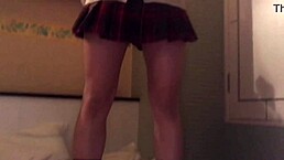 big tits japanese teen student gives sexy blowjob