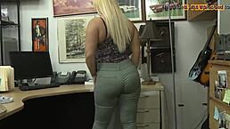 blonde with phat ass and big boobs gets nailed