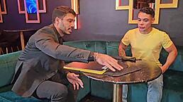 Ever seen a raw cocktail interview turn into a steamy bisexual casting?