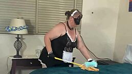 Blonde Milf Maid Fucked By Muscular Black Guy In Quickie – Big Load Cumshot.